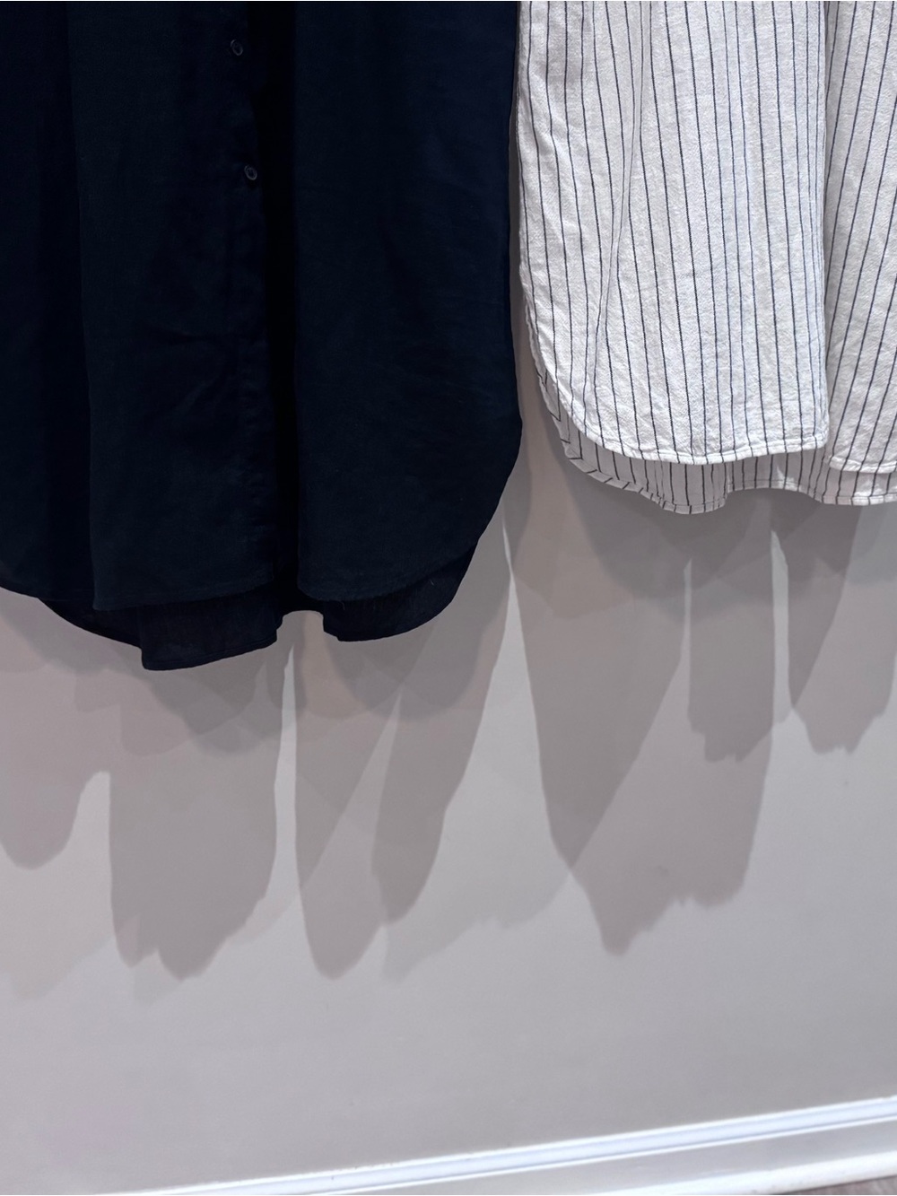 a new day Black and White Striped Drawstring Shirt Dresses - Picture 7 of 8